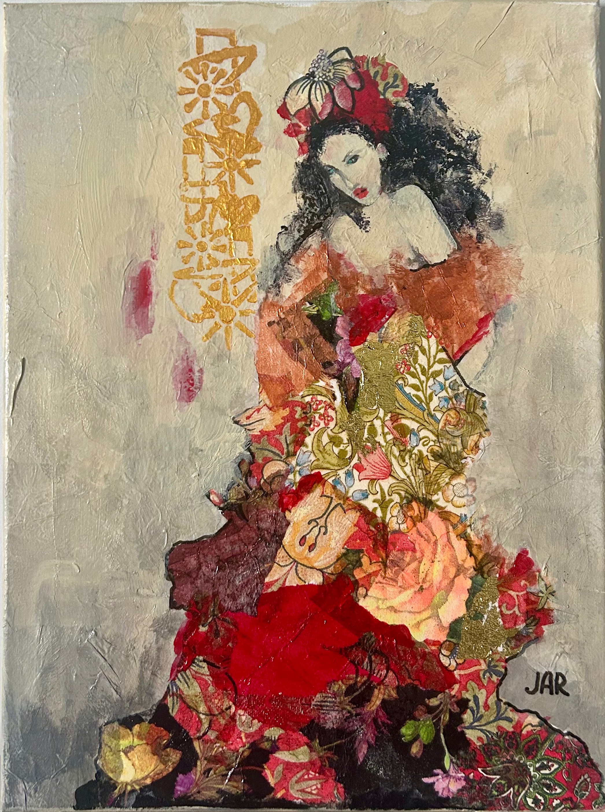 All that I Am - mixed media collage by Jean Ann Robinson